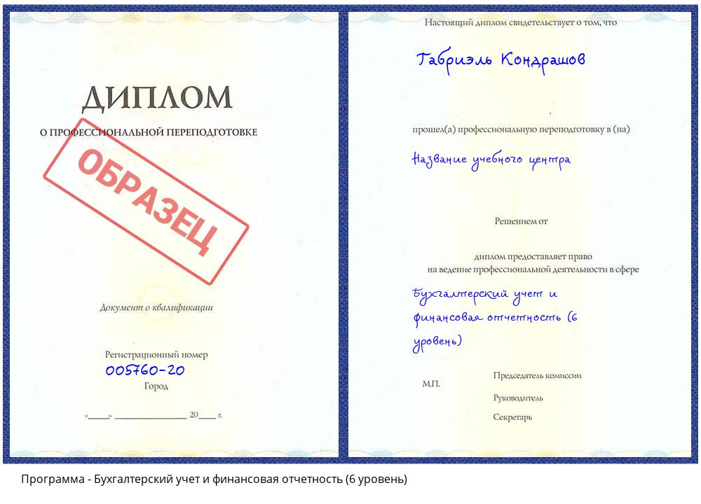 Бухгалтерский учет и финансовая отчетность (6 уровень) Бердск